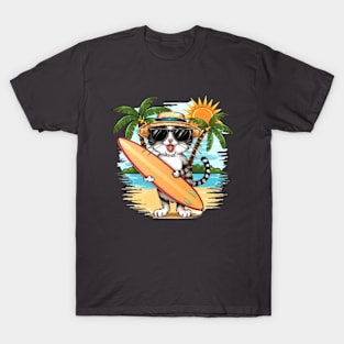 Mi cat is Surfing T-Shirt